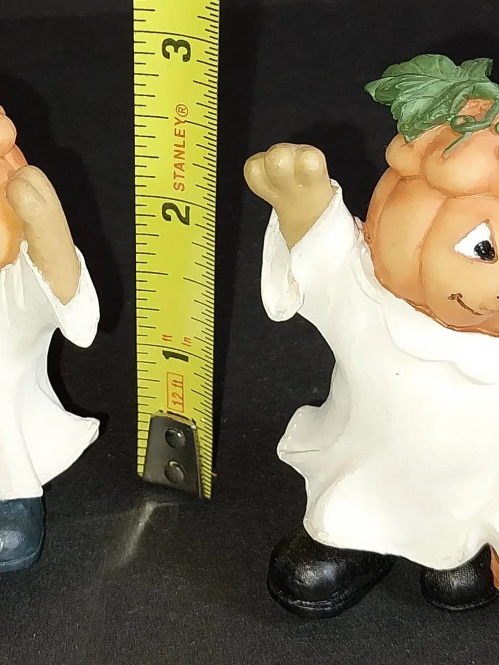 Halloween Pumpkin Head Ghost Figures Set of 2